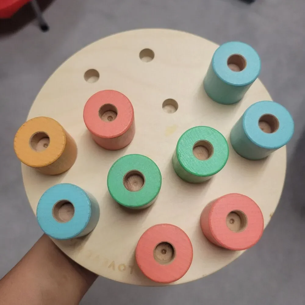 Lovevery Wooden Stacking Peg Board